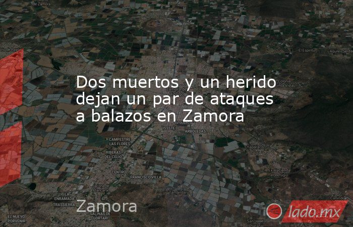 Dos muertos y un herido dejan un par de ataques a balazos en Zamora. Noticias en tiempo real