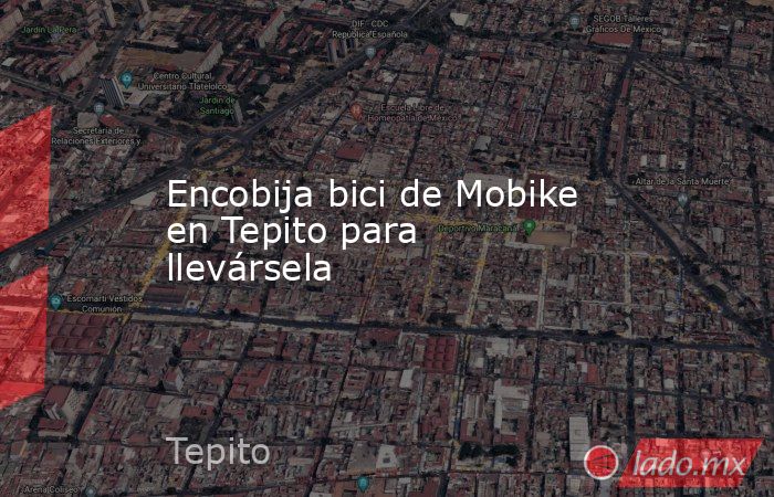 Encobija bici de Mobike en Tepito para llevársela. Noticias en tiempo real