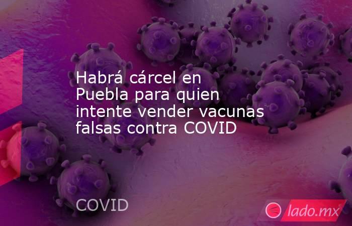 Habrá cárcel en Puebla para quien intente vender vacunas falsas contra COVID. Noticias en tiempo real