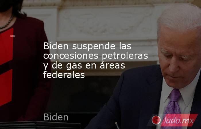 Biden suspende las concesiones petroleras y de gas en áreas federales. Noticias en tiempo real