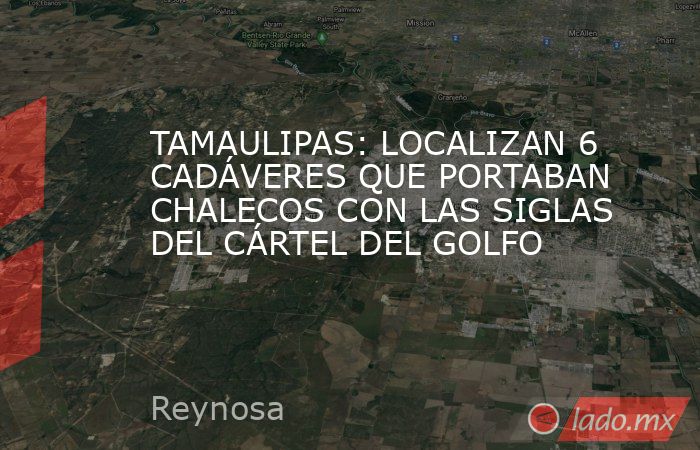 TAMAULIPAS: LOCALIZAN 6 CADÁVERES QUE PORTABAN CHALECOS CON LAS SIGLAS DEL CÁRTEL DEL GOLFO. Noticias en tiempo real