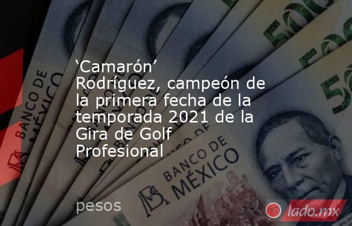 ‘Camarón’ Rodríguez, campeón de la primera fecha de la temporada 2021 de la Gira de Golf Profesional. Noticias en tiempo real