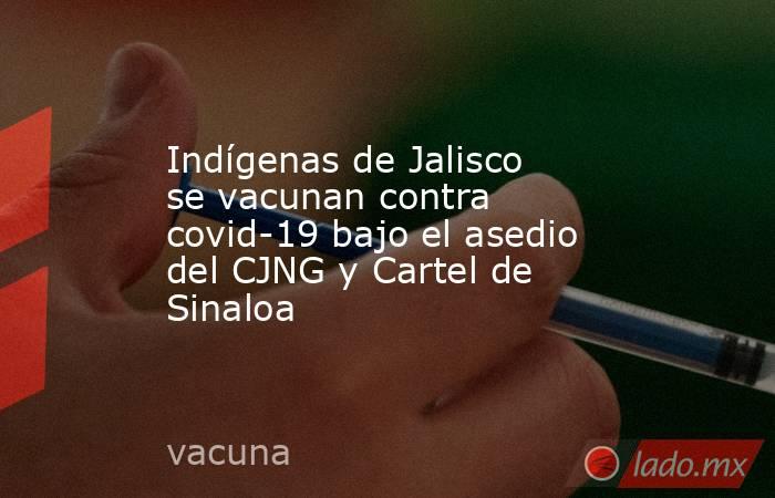 Indígenas de Jalisco se vacunan contra covid-19 bajo el asedio del CJNG y Cartel de Sinaloa. Noticias en tiempo real