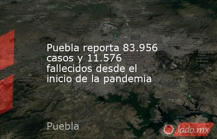 Puebla reporta 83.956 casos y 11.576 fallecidos desde el inicio de la pandemia. Noticias en tiempo real