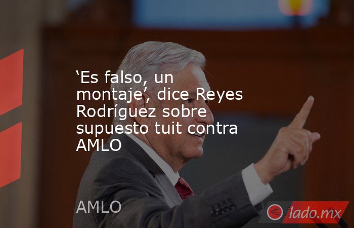 ‘Es falso, un montaje’, dice Reyes Rodríguez sobre supuesto tuit contra AMLO. Noticias en tiempo real