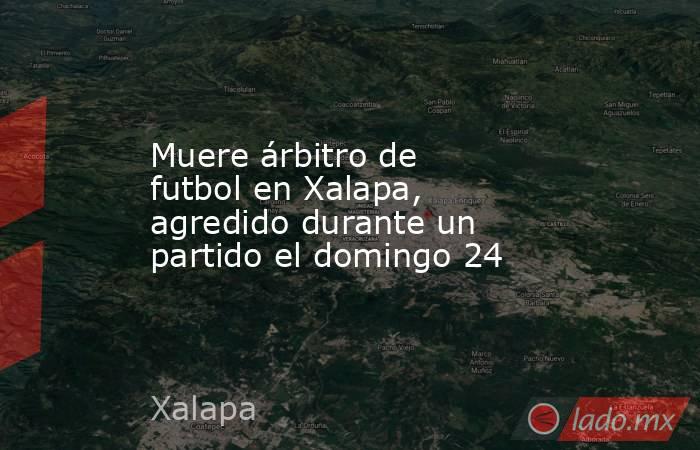 Muere árbitro de futbol en Xalapa, agredido durante un partido el domingo 24. Noticias en tiempo real