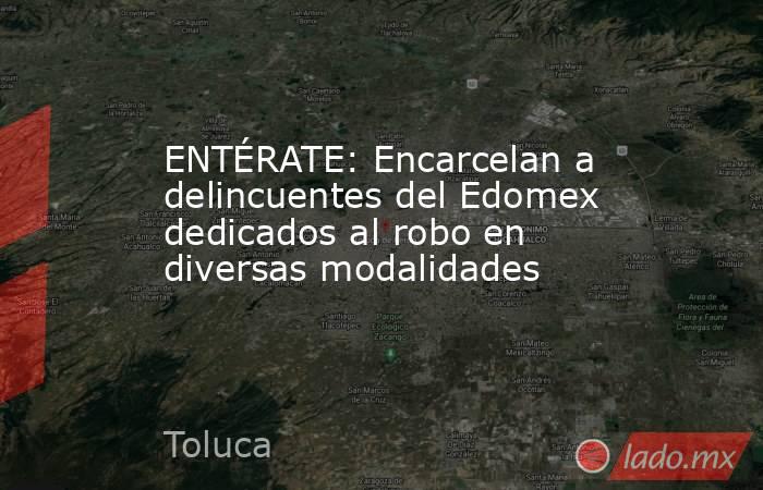 ENTÉRATE: Encarcelan a delincuentes del Edomex dedicados al robo en diversas modalidades. Noticias en tiempo real