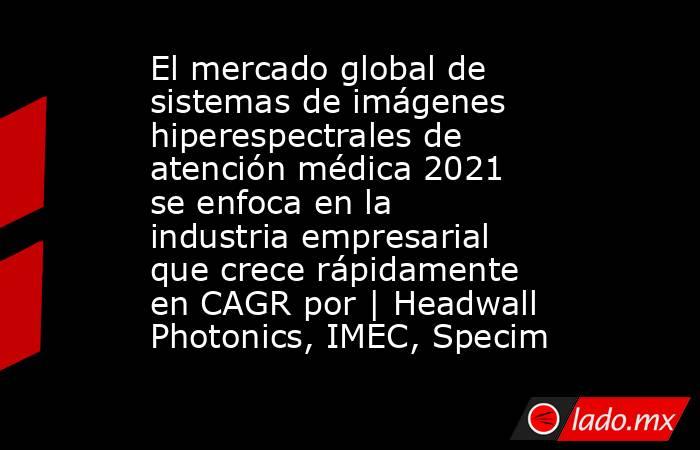 El mercado global de sistemas de imágenes hiperespectrales de atención médica 2021 se enfoca en la industria empresarial que crece rápidamente en CAGR por | Headwall Photonics, IMEC, Specim. Noticias en tiempo real