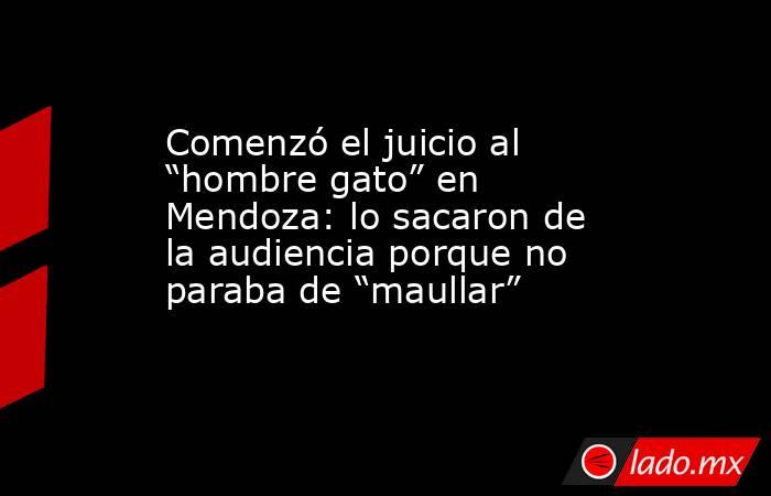 Comenzó el juicio al “hombre gato” en Mendoza: lo sacaron de la audiencia porque no paraba de “maullar”. Noticias en tiempo real