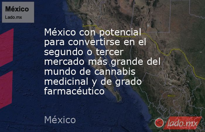 México con potencial para convertirse en el segundo o tercer mercado más grande del mundo de cannabis medicinal y de grado farmacéutico. Noticias en tiempo real