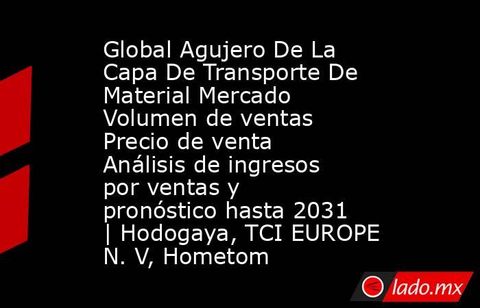 Global Agujero De La Capa De Transporte De Material Mercado Volumen de ventas Precio de venta Análisis de ingresos por ventas y pronóstico hasta 2031 | Hodogaya, TCI EUROPE N. V, Hometom. Noticias en tiempo real