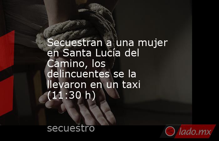 Secuestran a una mujer en Santa Lucía del Camino, los delincuentes se la llevaron en un taxi (11:30 h). Noticias en tiempo real