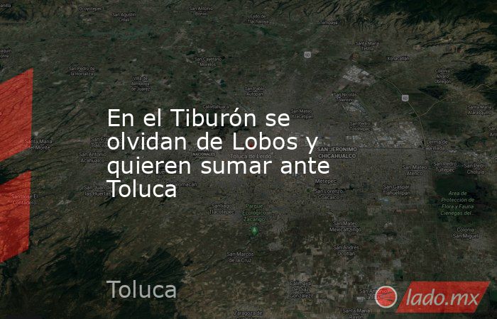 En el Tiburón se olvidan de Lobos y quieren sumar ante Toluca. Noticias en tiempo real